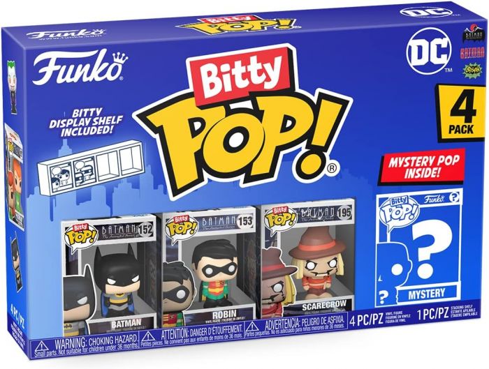 Набір подарунковий Funko POP (Bitty): DC- Batman 4pk