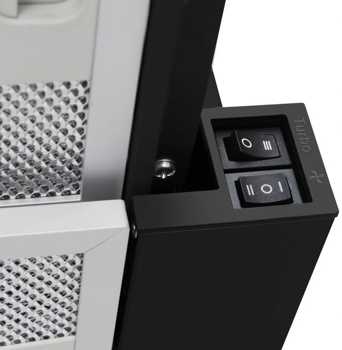 Витяжка Hansa телескопічна, 60см, 270м3ч, чорний