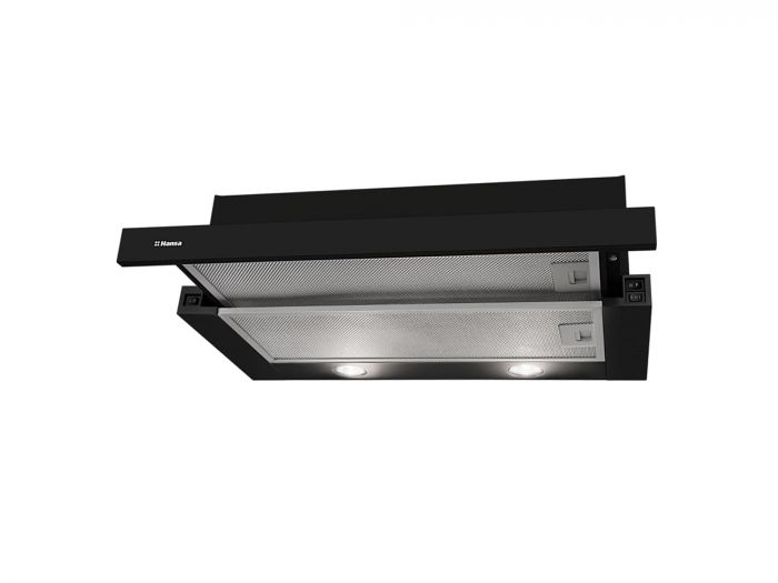 Витяжка Hansa телескопічна, 60см, 389м3ч, чорний