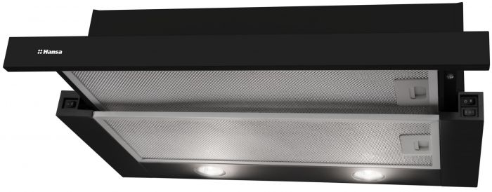 Витяжка Hansa телескопічна, 60см, 270м3ч, чорний
