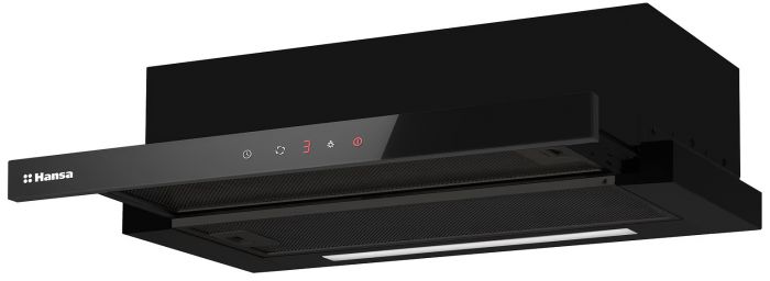 Витяжка Hansa телескопічна, 60см, 508м3ч, чорний