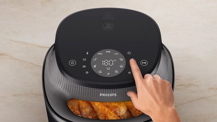 Мультипіч Philips Ovi XL Series 3000, 2000Вт, чаша-7.2л, сенсорне управл., 16 авто. програм, з віконцем, пластик, чорний