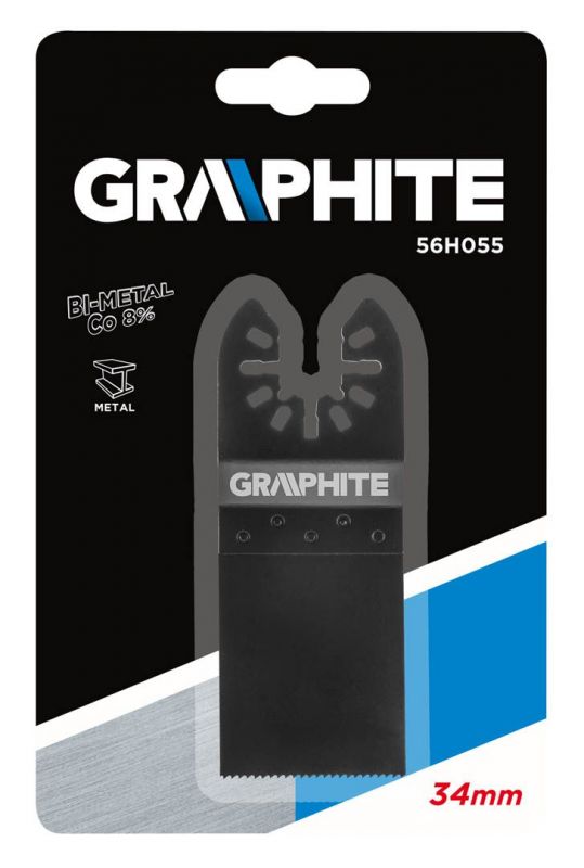 Полотно пиляльне занурювальне GRAPHITE по металу, для багатофункц. інструменту, 34мм
