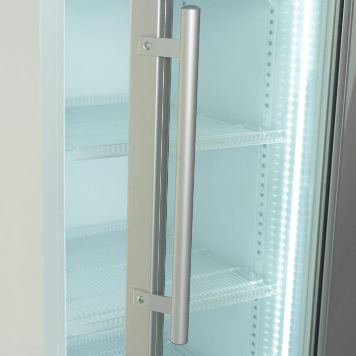 Холодильна вітрина Snaige, 202.5x60х73, 455л, полок - 5, зон - 1, бут-252, 1дв., ST, банер, білий