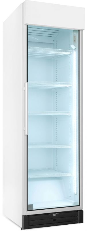 Холодильна вітрина Snaige, 202.5x60х73, 455л, полок - 5, зон - 1, бут-252, 1дв., ST, банер, білий