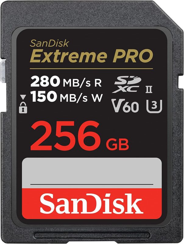 Карта пам'яті SanDisk SD  256GB C10 UHS-II U3 R280/W150MB/s Extreme Pro V60