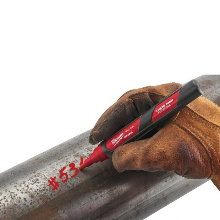 Маркер Milwaukee InkZAll  LP, водостійкий, уф-стійкі, червоний