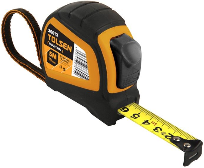 Рулетка Tolsen Ерго, 10мх25мм, автоматичне блокування змотування стрічки