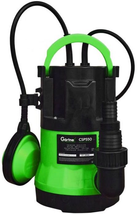 Насос дренажний Gartner CSP550, 550Вт, 11500л·год, висота 7м, 3.85кг