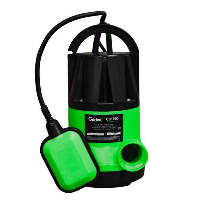 Насос дренажний Gartner CSP250, 250Вт, 5500 л·год, висота 7м, 3.25кг