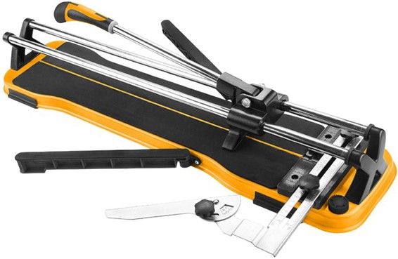 Плиткоріз ручний Tolsen Профі, алюмінієвий, 600мм, роликовий різак з карбіду вольфраму, кутовий різ 0°-60°, до 12мм