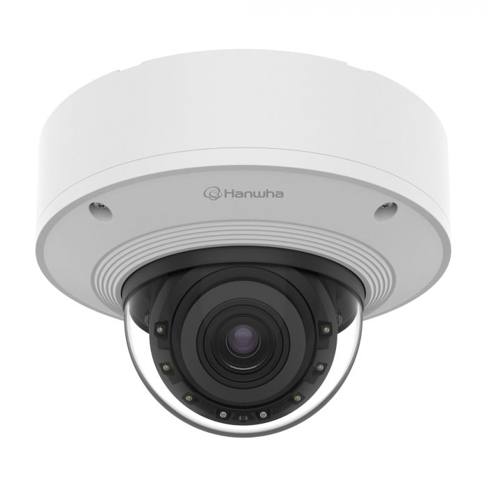 Камера IP Hanwha PNV-A6081R, 2MP, Dome, 4.38-9.33mm AVF, f/1.3-2.15, IR40m, DC 12V/PoE+, IP66/IP67/IP6K9K, IK10+, NEMA4X