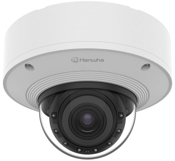 Камера IP Hanwha PNV-A6081R, 2MP, Dome, 4.38-9.33mm AVF, f/1.3-2.15, IR40m, DC 12V/PoE+, IP66/IP67/IP6K9K, IK10+, NEMA4X