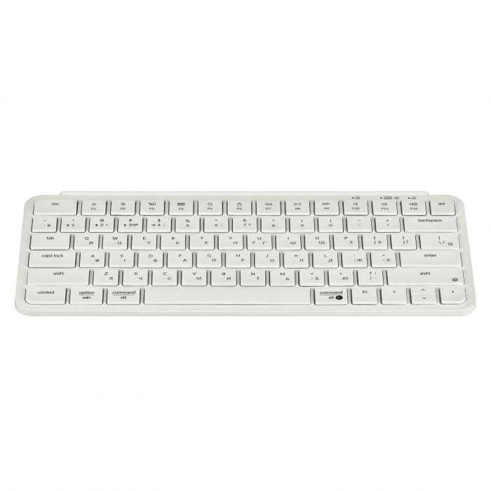 Клавіатура мембрана Keychron B1 Pro, USB/WL/BT, ivory white