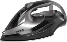 Праска Gorenje, 3250Вт, 420мл, паровий удар-250гр, верт. відпарювання, антинакип, автовідключення, керам. підошва, чорний
