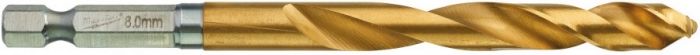 Свердло по металу Milwaukee RedHEX HSS-G TiN, 8х70х111мм