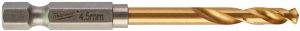 Свердло по металу Milwaukee RedHEX HSS-G TiN, 4.5х29х76мм