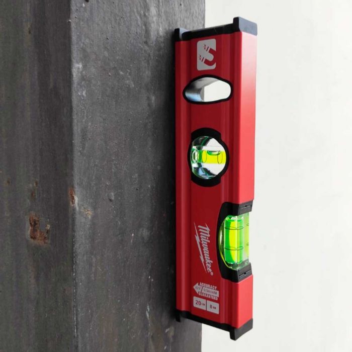 Рівень Milwaukee Slim Box, 20см, 2 капсула, алюмінієвий корпус