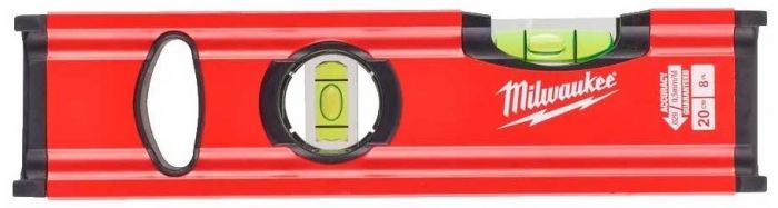 Рівень Milwaukee Slim 20 , 20см, 2 капсула, алюмінієвий корпус