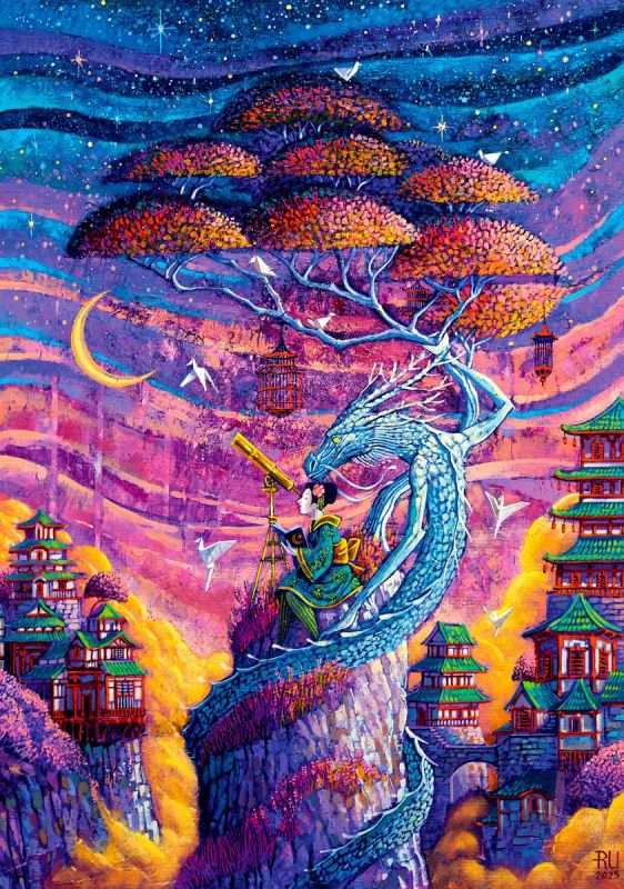 Пазл GoodLoot Imagination: Roch Urbaniak Sakura & Ryu 1000 ел.