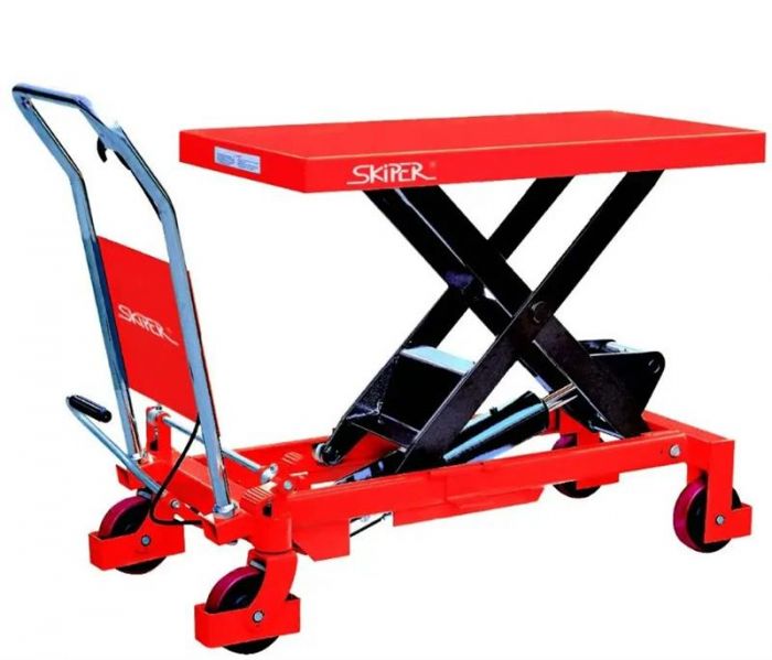 Стіл підйомний гідравлічний Skiper SKT 500 Profi навантаження 500кг висота підйому 90см стіл 81.5х50х5см