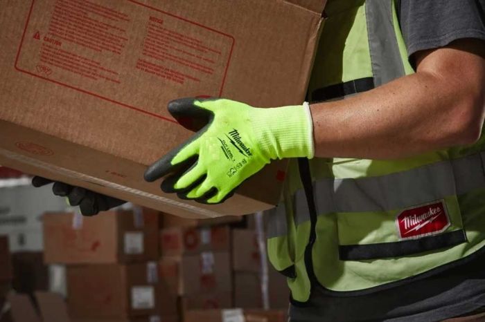 Рукавички робочі Milwaukee, smartswipe, поліуретан/спандекс/поліестер, р.10, зелено чорні