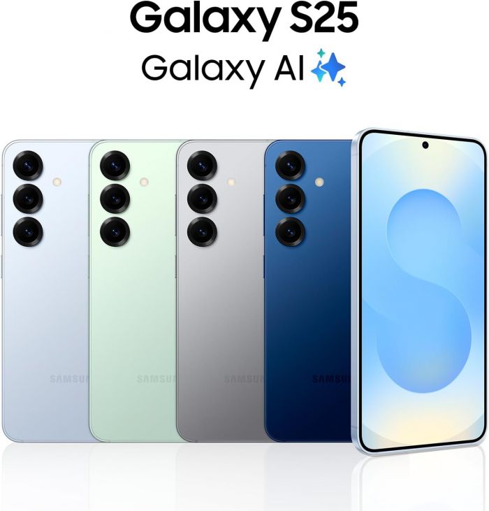 Смартфон Samsung Galaxy S25 5G (S931) 6.2' 12/512ГБ, 2SIM, 4000мА•год, сірий сріблястий