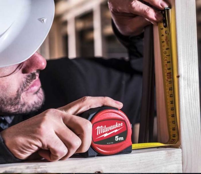 Рулетка Milwaukee, 3мх16мм, з фіксатором змотування, АБС-пластик