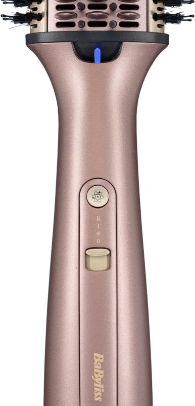 Фен-щітка Babyliss Air Power Volume, 1000Вт, 2 режими, дифузор, іоніз-я, хол. обдув, кераміка, рожевий