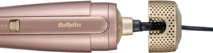 Фен-щітка Babyliss Air Power Volume, 1000Вт, 2 режими, дифузор, іоніз-я, хол. обдув, кераміка, рожевий