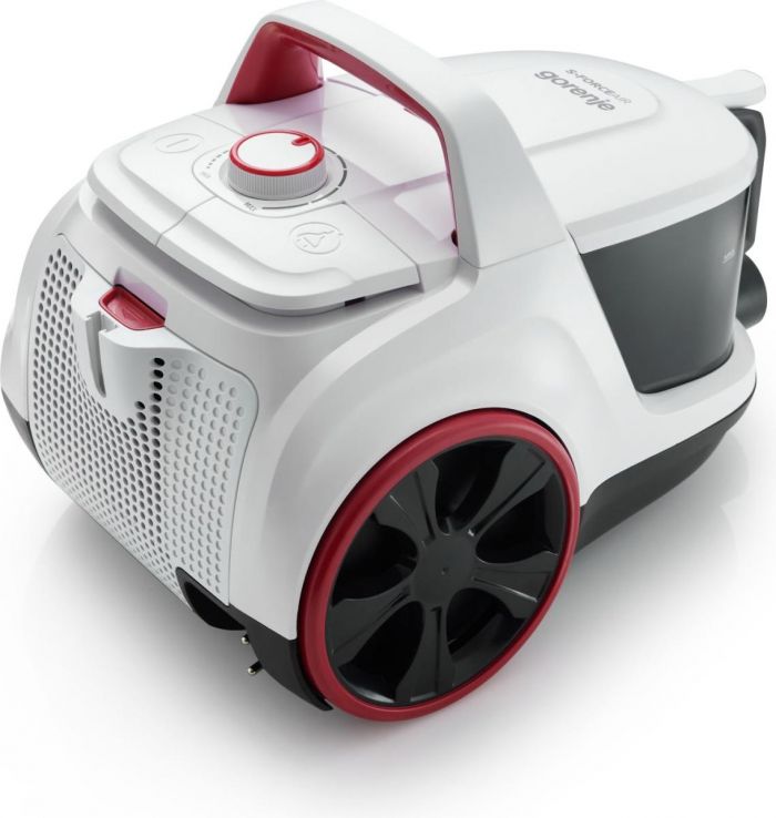 Пилосос Gorenje контейнерний, 850Вт, конт пил -3л, HEPA, телескоп трубка, білий