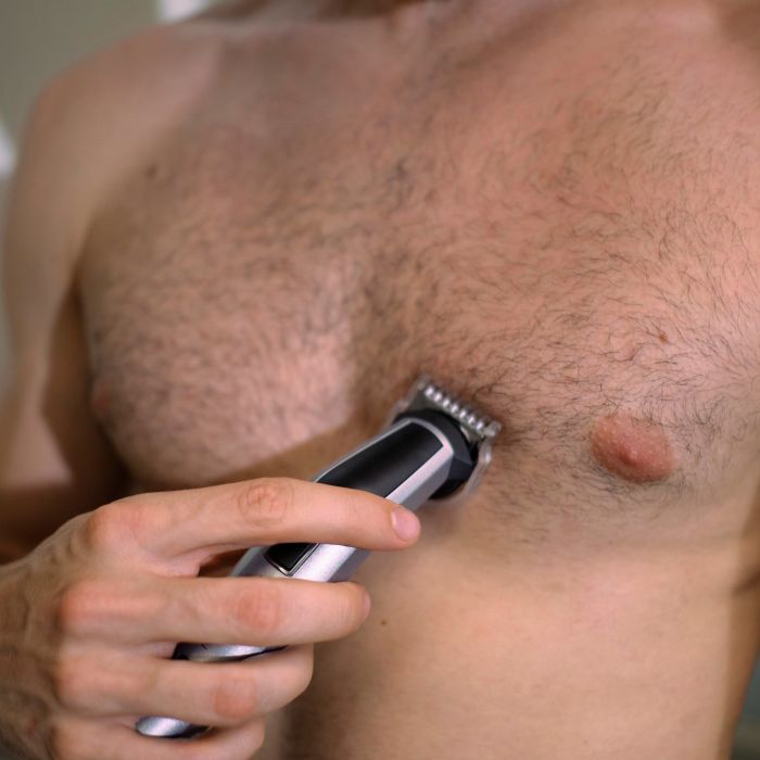 Набір для стрижки Babyliss, для бороди, вусів, голови, носа і тіла, акум., вібраційний мотор, насадок-8, чохол, сталь, сірий