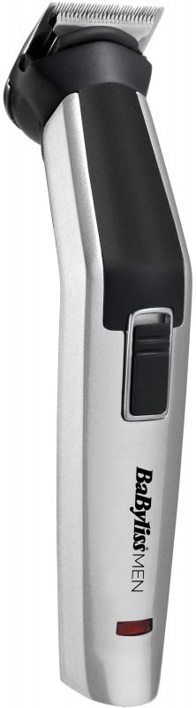 Набір для стрижки Babyliss, для бороди, вусів, голови, носа і тіла, акум., вібраційний мотор, насадок-8, чохол, сталь, сірий