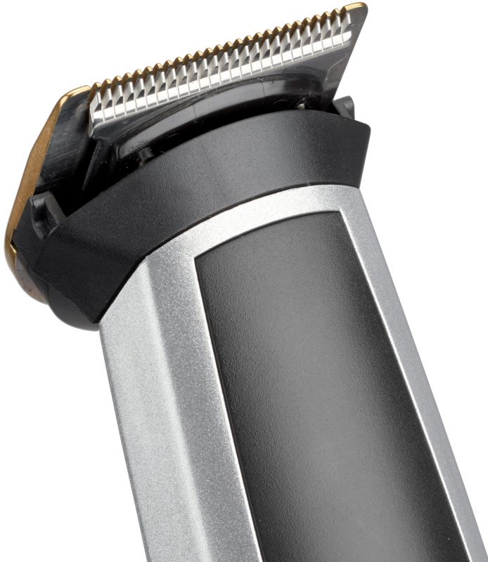 Набір для стрижки Babyliss, для бороди, вусів, голови, носа і тіла, акум., вібраційний мотор, насадок-8, чохол, сталь, сірий