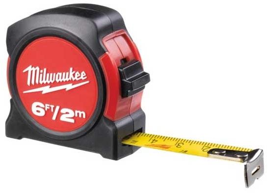 Рулетка Milwaukee, 2мх13мм, з фіксатором змотування, АБС-пластик
