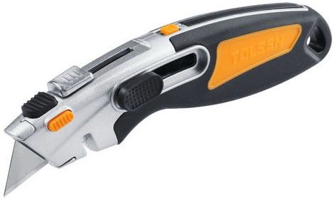 Ніж будівельний трапецієподібний Tolsen SK2, корпус з алюмінію