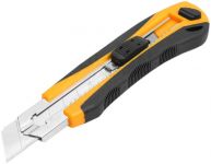 Ніж будівельний сегментований Tolsen Профі, 25мм, корпус з ABS-пластику та термопластикової гуми, 200мм