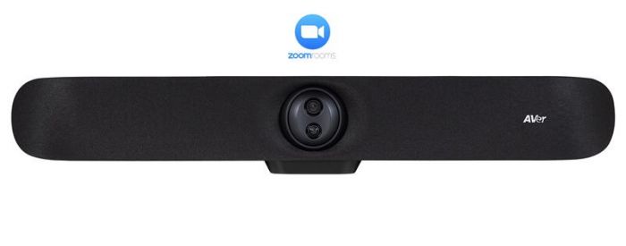 Відеотермінал Aver VB370A, Android 13, 4.5x Optical Zoom, 2 об'єктива 4K, PTZ, 14х Uni-mic, радіус дії 10 м, динаміки 2 х 6 Вт, Zoom Rooms, Dual Screen, чорний