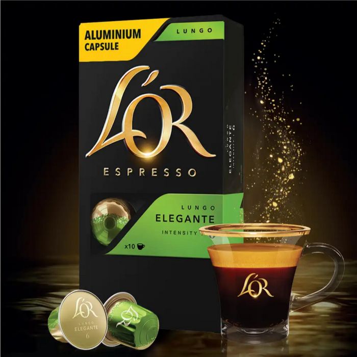 Кава L`OR капсули  Lungo Elegante, 100% арабіка, 10шт, Nespresso