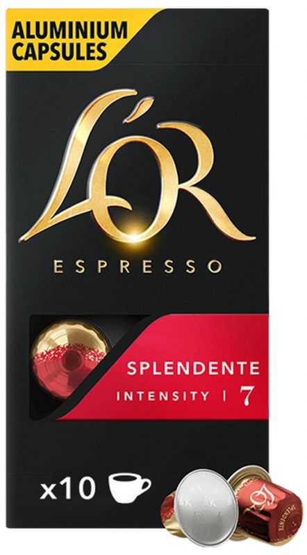 Кава L`OR капсули  Espresso Splendente, 100% арабіка, 10шт, Nespresso