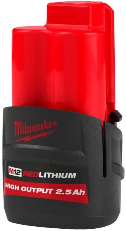 Акумулятор Milwaukee Redlithium M12 12В, 2.5А·год, 0.2кг