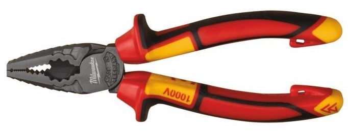 Плоскогубці Milwaukee, діелектричні, для робіт під напругою 1000В, 165мм
