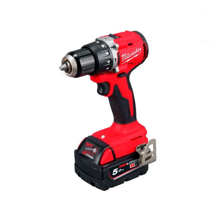 Шурупокрут-дриль акумуляторний Milwaukee M18 BLPDRC-502C 18В 2х5А·год М12-М18 60Нм 0·1700об·хв 1.5кг