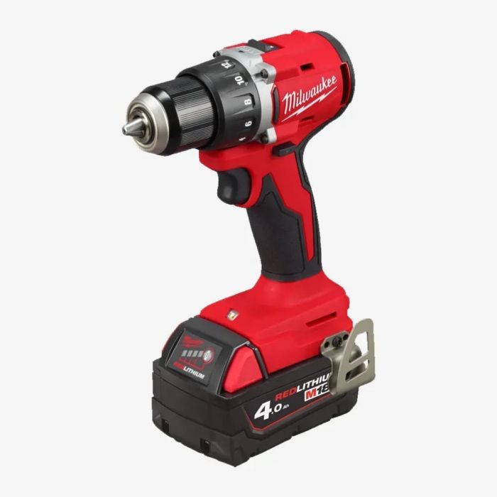Шурупокрут-дриль акумуляторний Milwaukee M18 BLDDRC-402C 18В 2х4А·год 60Нм 550·1700об·хв ЗП M12-18C кейс 1.5кг