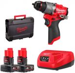 Шурупокрут-дриль акумуляторний Milwaukee M12 FPD2-402X 12В 2х4А·год 45Нм 450·1550об·хв ЗП M12 кейс 1.4кг