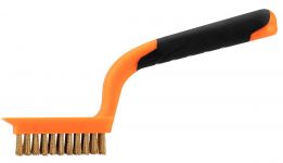 Щітка дротяна Neo Tools пряма, 5х11 рядів, прямий дріт 0.3мм, 180мм,  двокомпонентне руків'я