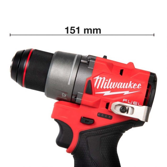 Шурупокрут-дриль акумуляторний Milwaukee M12 FDD2-0 12В 45Нм 450·1550об·хв 1.1кг без АКБ та ЗП