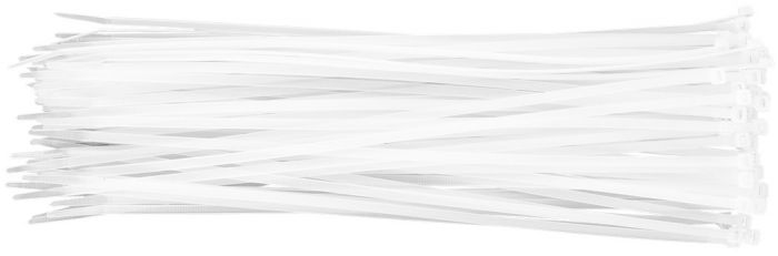 Хомут-стяжка Neo Tools, 75шт, пластик, 4.8x370мм, білий
