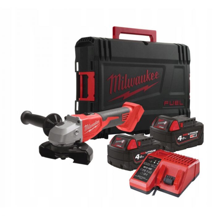 Шліфмашина кутова акумуляторна Milwaukee M18 BLSAG125X-402X 125мм 18В 2x4А·год ЗП М12-18С 11000об·хв 2.4кг кейс