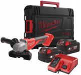 Шліфмашина кутова акумуляторна Milwaukee M18 BLSAG125X-402X 125мм 18В 2x4А·год ЗП М12-18С 11000об·хв 2.4кг кейс